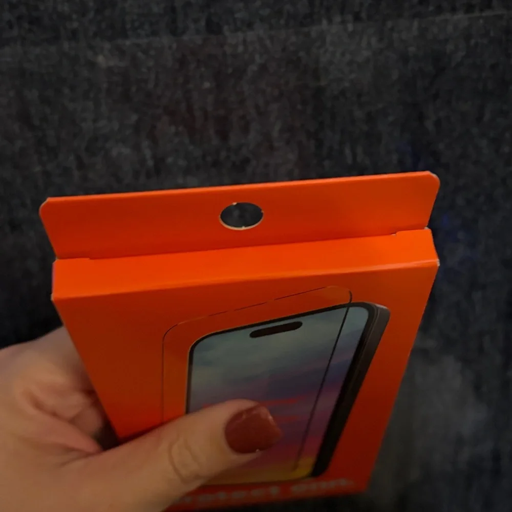 On Running Orange Glass Screen Protector for iPhone 14 Pro